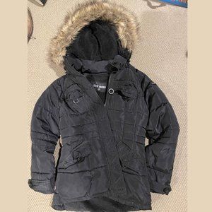 Steve Madden Girls Black Winter Coat